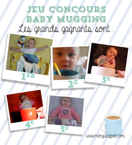 Gagnants concours Baby Mugging