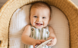 Faire-part naissance rayures