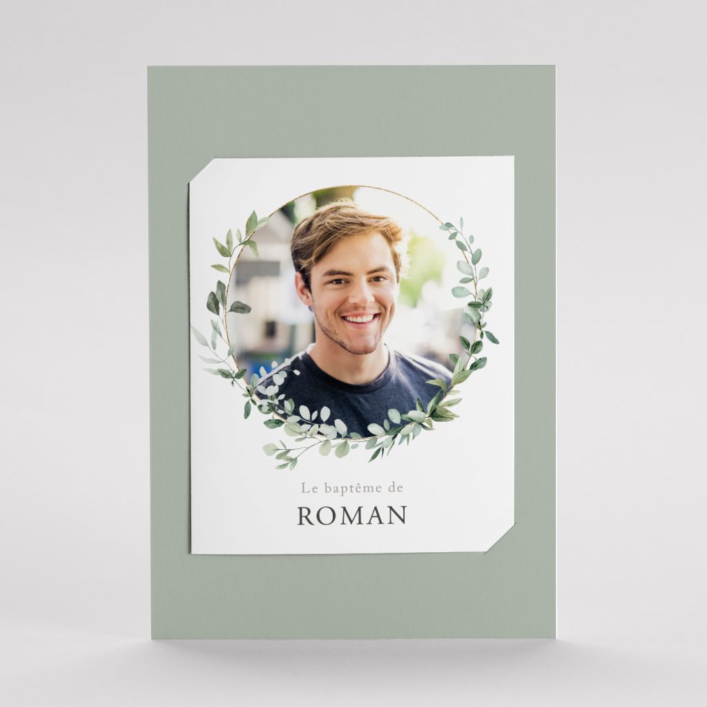 Faire-part baptême adulte