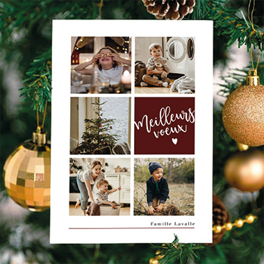 Carte de voeux photos