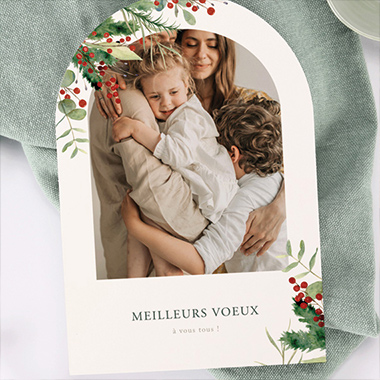Carte de voeux famille