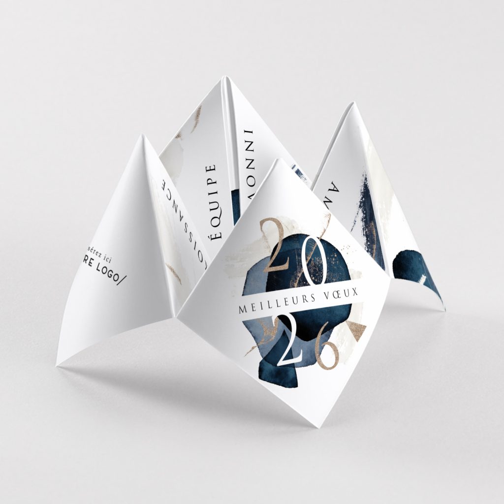 Carte de voeux origami