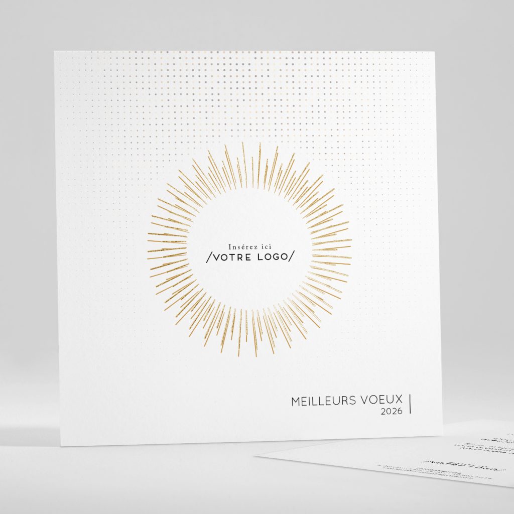Carte de voeux entreprise logo