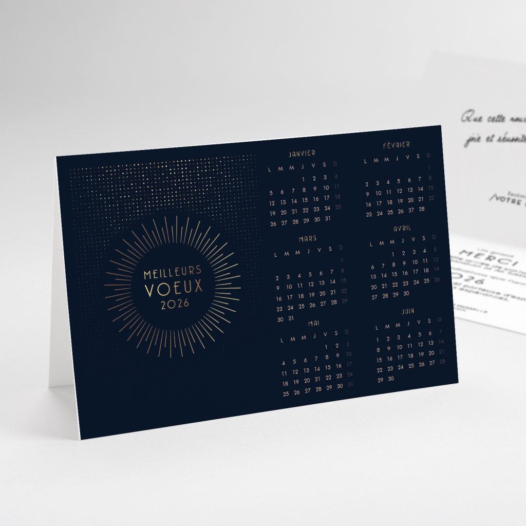 Carte de voeux soleil