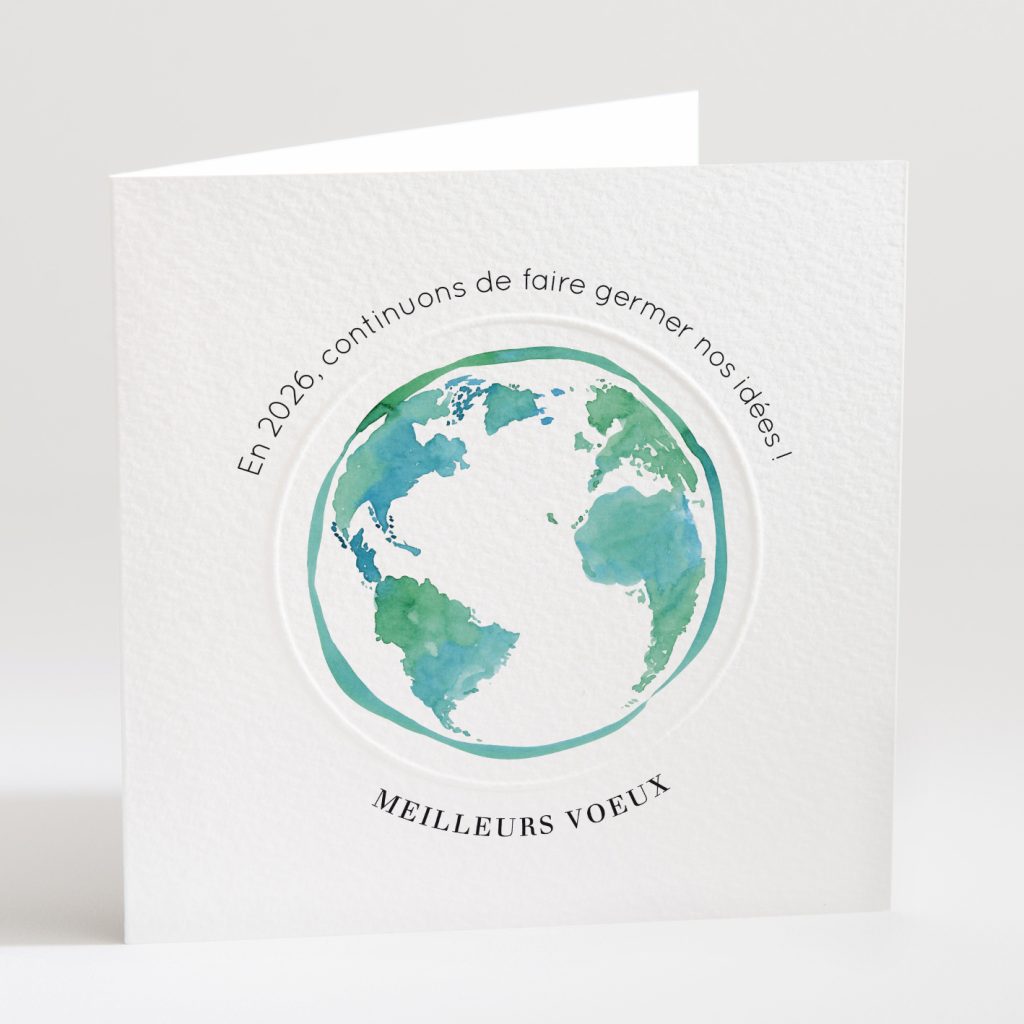 Carte de voeux planète
