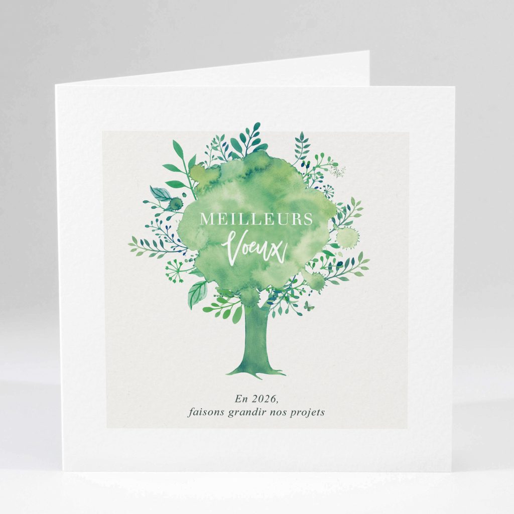 Carte de voeux arbre