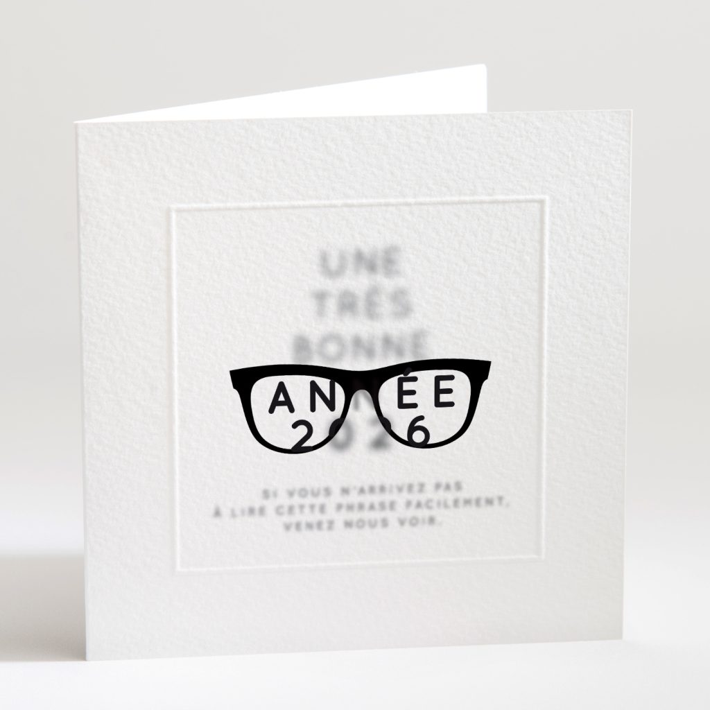 Carte de voeux opticien