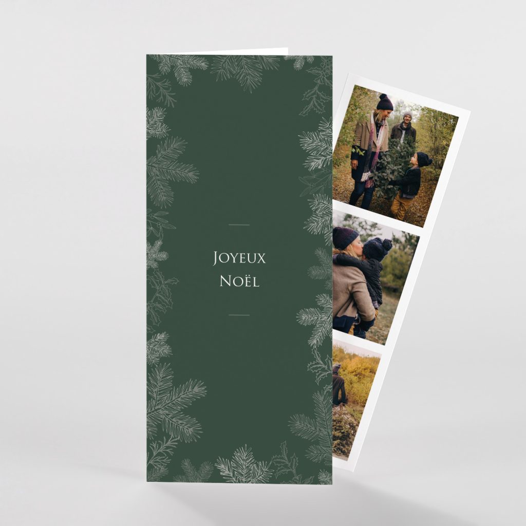 Carte de voeux sapin