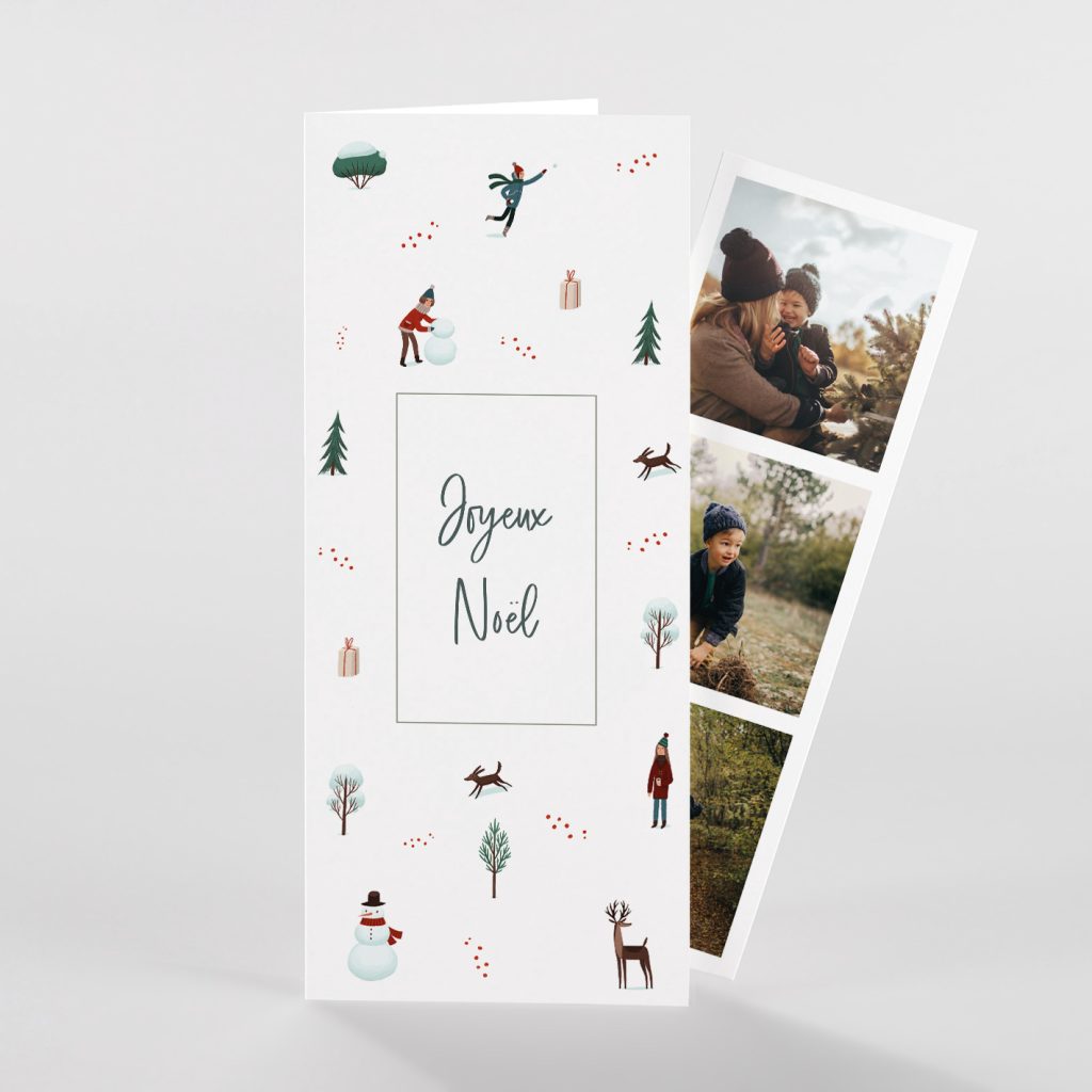 Carte de voeux illustrée