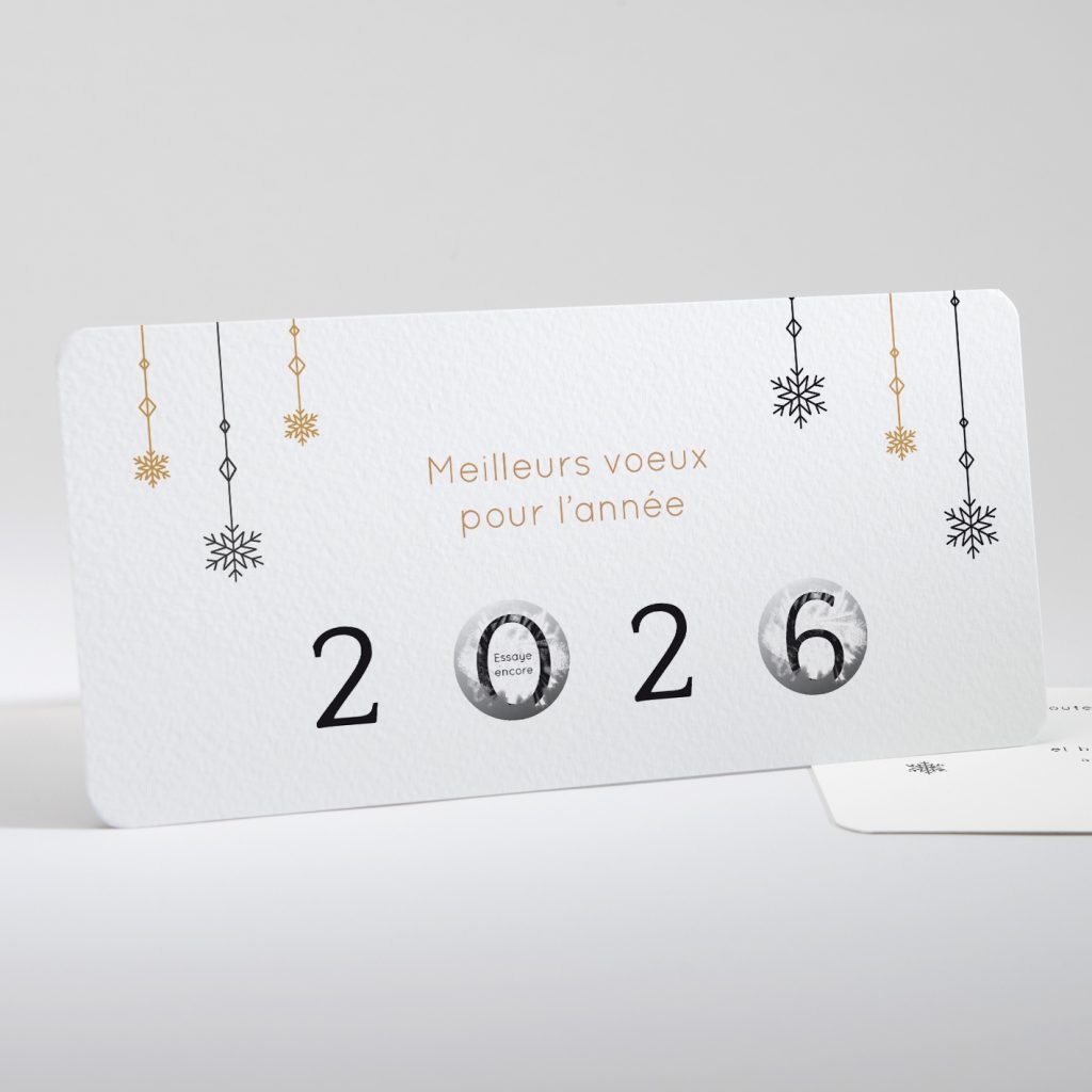 Carte de voeux à gratter