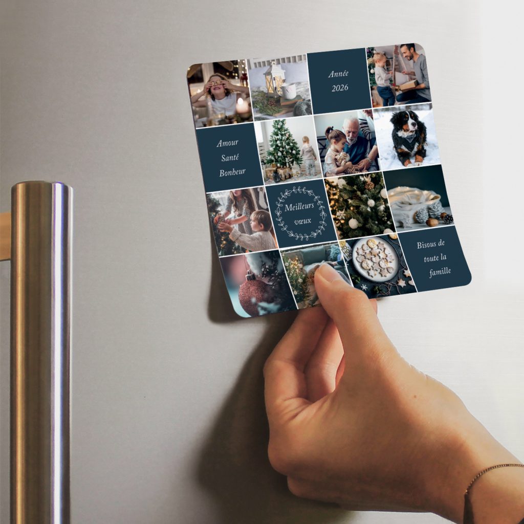 Carte de voeux magnet