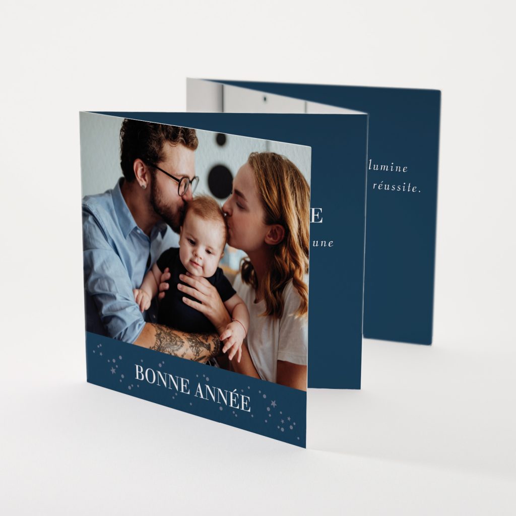 Carte de voeux accordéon