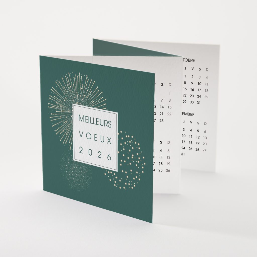 Carte de voeux accordéon