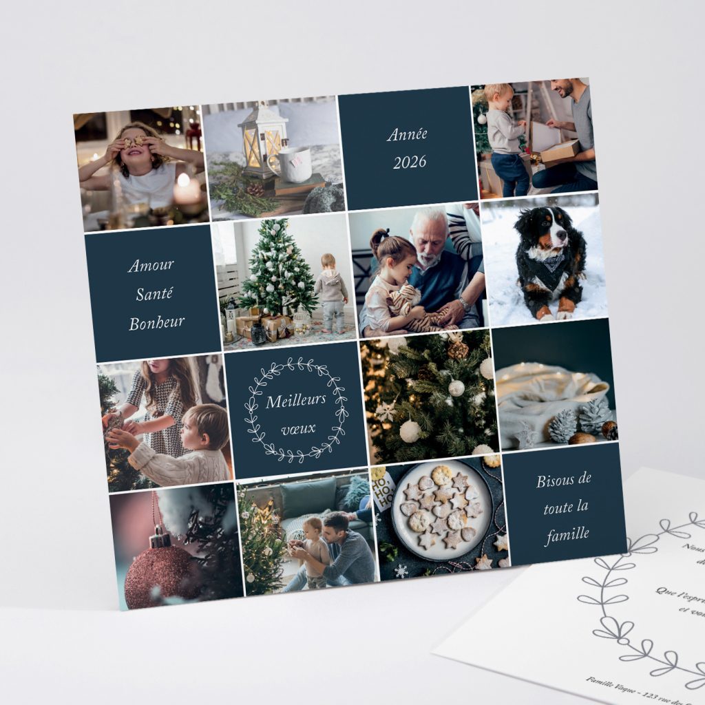 Carte de voeux Multiples photos